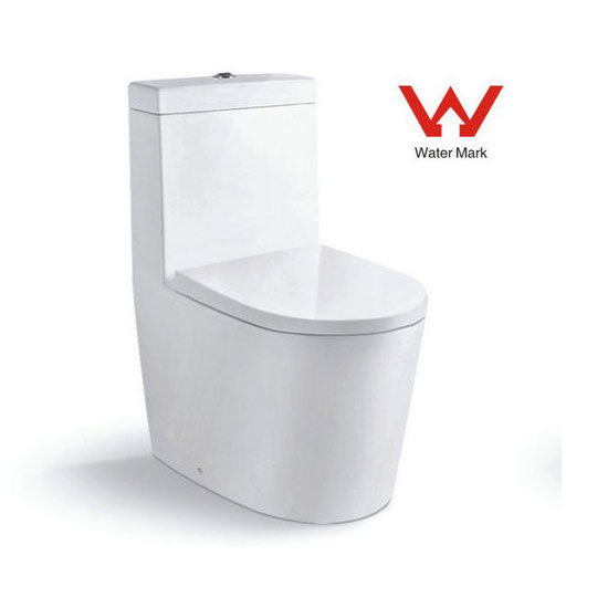 One Piece Toilet with Watermark